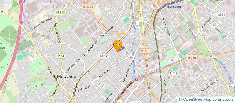 localisation de l'entreprise SCI DU HAMEAU DES PRES VERTS  TOURCOING