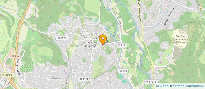 localisation de l'entreprise SCI DU HAMEAU DES SOURCES  SAINT-CLEMENT-DE-RIVIERE