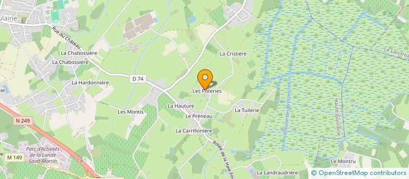 localisation de l'entreprise SCI DU HANGAR  HAUTE-GOULAINE