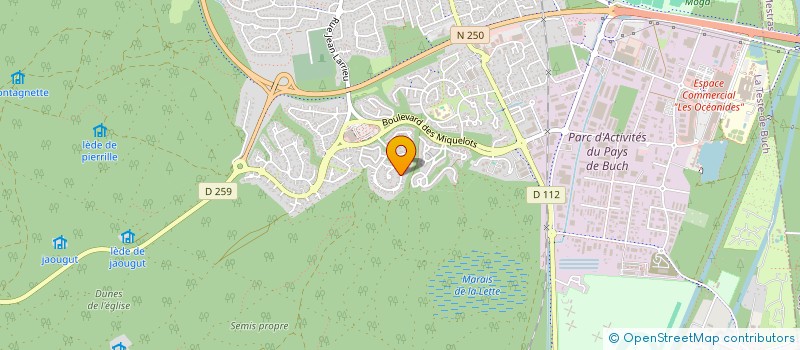 localisation de l'entreprise SCI DU HARAS D ATHEE à LA TESTE-DE-BUCH