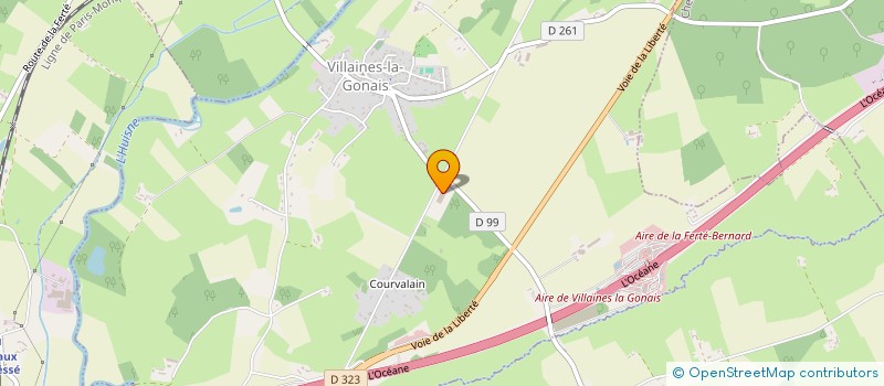 localisation de l'entreprise SCI DU HARAS DE BEAUCHAMP  VILLAINES LA GONAIS