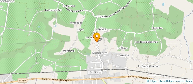 localisation de l'entreprise SCI DU HARAS DE L'ESPERIT  MONTCARET