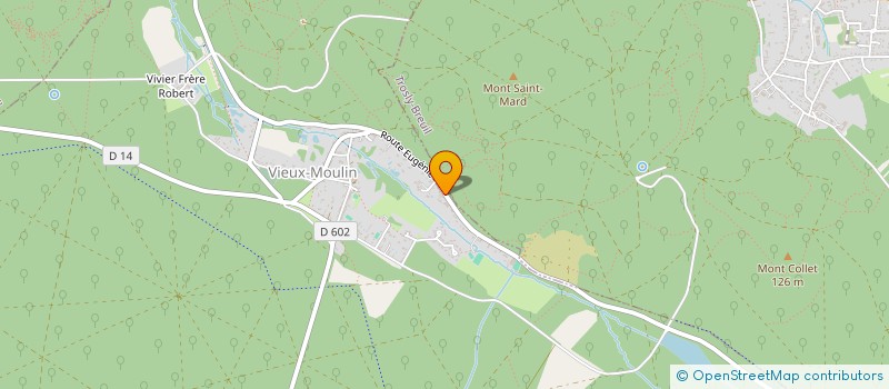 localisation de l'entreprise SCI DU HARAS DE LA FORET  VIEUX-MOULIN