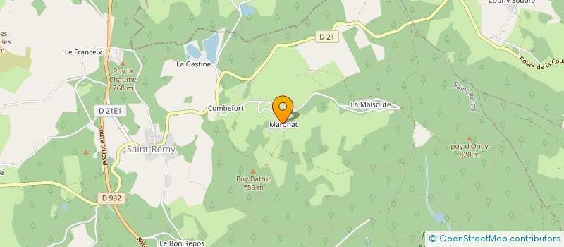 localisation de l'entreprise SCI DU HARAS DE MARGNAT  SAINT-REMY