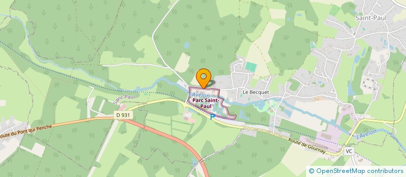 localisation de l'entreprise SCI DU HARAS DU BECQUET à SAINT-PAUL