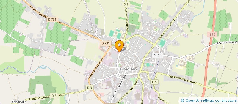 localisation de l'entreprise SCI DU HARCOUET  BARBEZIEUX-SAINT-HILAIRE