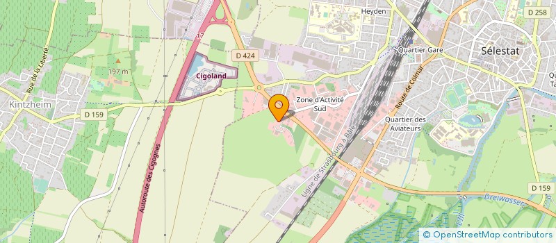 localisation de l'entreprise SCI DU HAUT  ORSCHWILLER