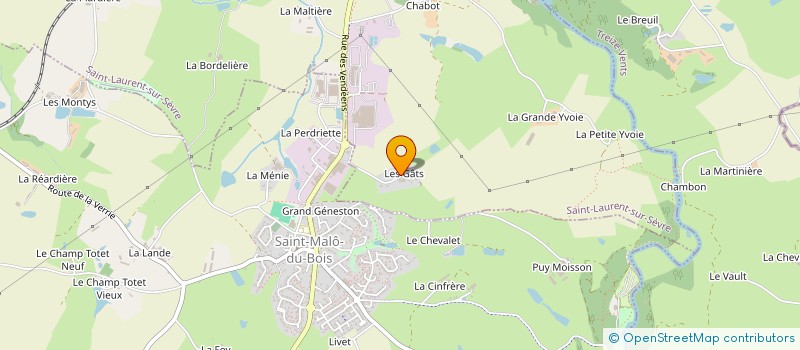 localisation de l'entreprise SCI DU HAUT BOIS CHABOT à SAINT-LAURENT-SUR-SEVRE