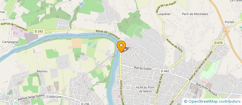 localisation de l'entreprise SCI DU HAUT BORNAC  LEDAT