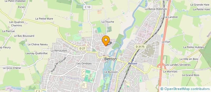 localisation de l'entreprise SCI DU HAUT BOURG  BETTON