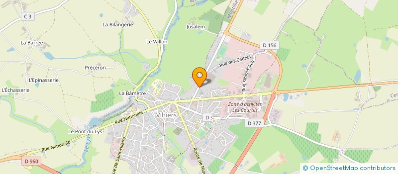 localisation de l'entreprise SCI DU HAUT BOURG à LYS-HAUT-LAYON
