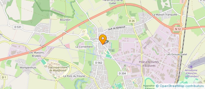 localisation de l'entreprise SCI DU HAUT BOURG à DAMIGNY