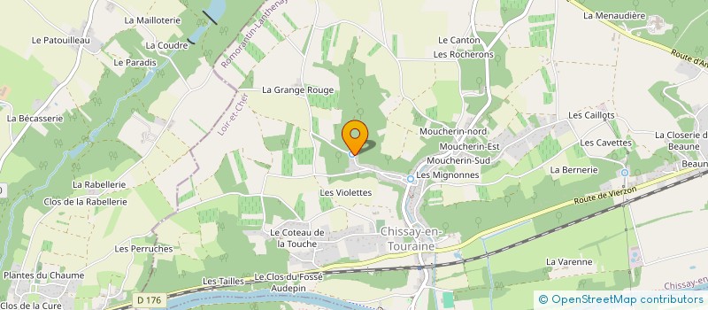 localisation de l'entreprise SCI DU HAUT BRETON  CHISSAY-EN-TOURAINE