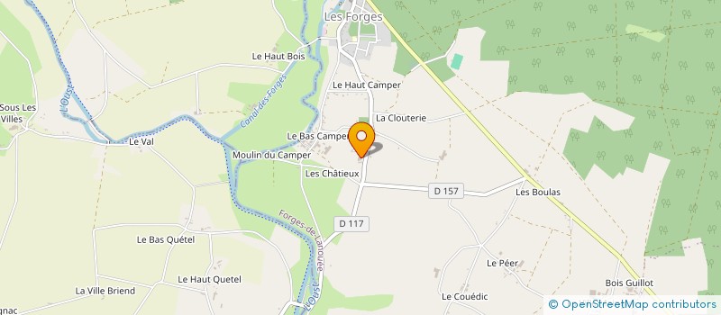 localisation de l'entreprise SCI DU HAUT CAMPER  FORGES DE LANOUEE