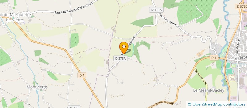 localisation de l'entreprise SCI DU HAUT COTEAU  LIVAROT-PAYS-D'AUGE