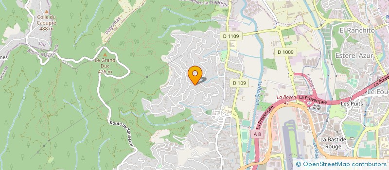 localisation de l'entreprise SCI DU HAUT COULOUBRIER  MANDELIEU-LA-NAPOULE