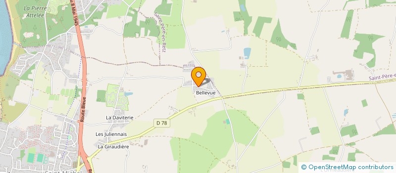 localisation de l'entreprise SCI DU HAUT DE BELLEVUE  SAINT-MICHEL-CHEF-CHEF