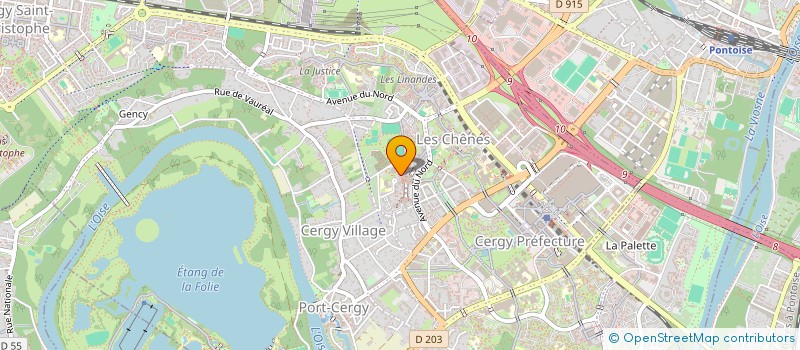 localisation de l'entreprise SCI DU HAUT DE CERGY  CERGY