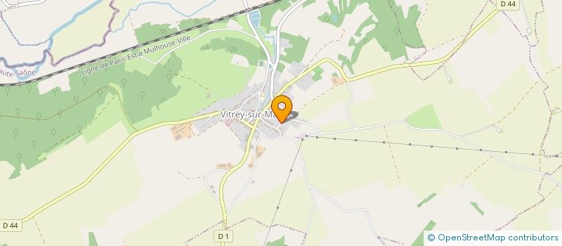 localisation de l'entreprise SCI DU HAUT DE L'AMONT  VITREY-SUR-MANCE