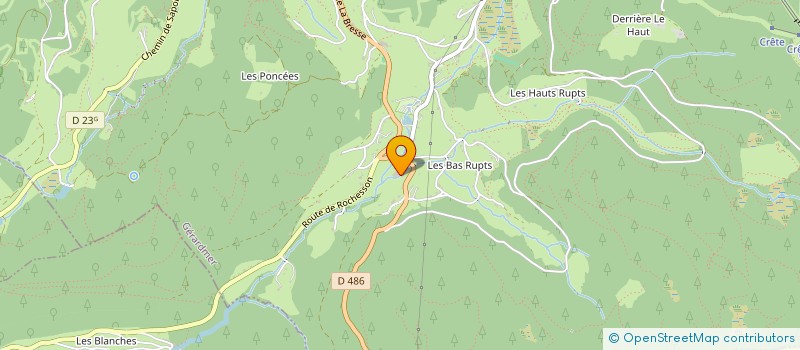 localisation de l'entreprise SCI DU HAUT DE LA COTE  GERARDMER