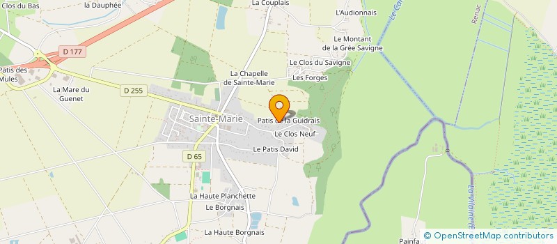 localisation de l'entreprise SCI DU HAUT DE PRAIN à SAINTE-MARIE