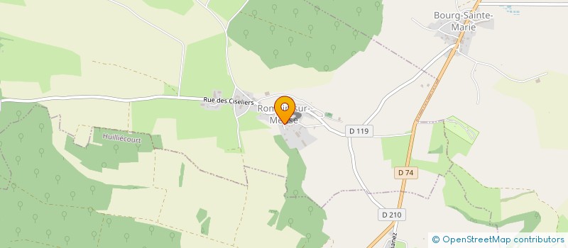 localisation de l'entreprise SCI DU HAUT DE ROMAIN à ROMAIN-SUR-MEUSE