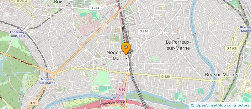 localisation de l'entreprise SCI DU HAUT DES FOURCHES  NOGENT-SUR-MARNE