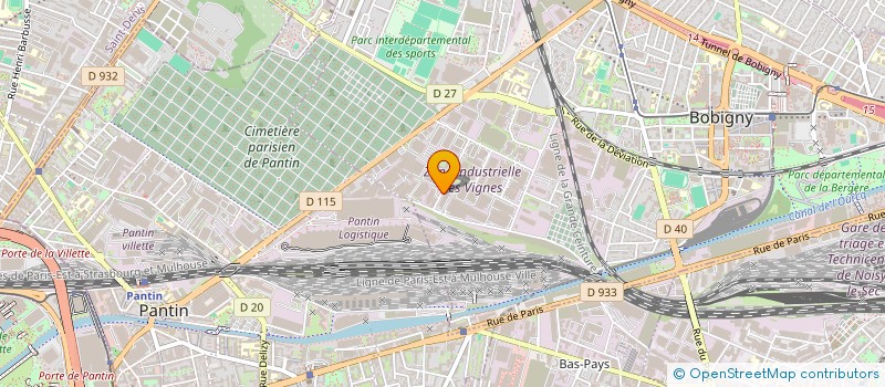 localisation de l'entreprise SCI DU HAUT DES VIGNES DE BOBIGNY  BOBIGNY