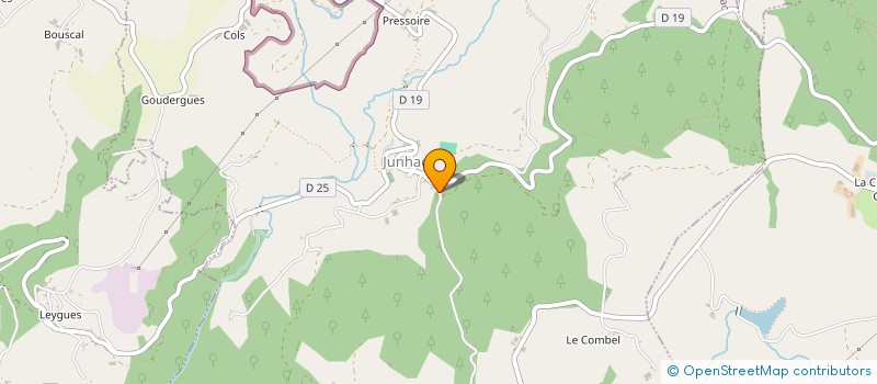 localisation de l'entreprise SCI DU HAUT DU BOURG à JUNHAC
