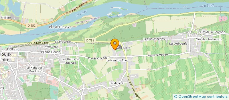localisation de l'entreprise SCI DU HAUT DU THET à MONTLOUIS-SUR-LOIRE