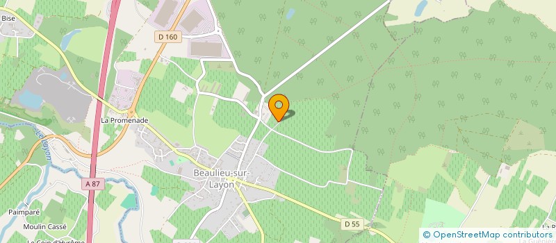 localisation de l'entreprise SCI DU HAUT FOURNEAU  BEAULIEU-SUR-LAYON