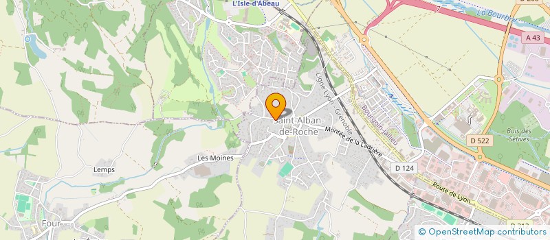 localisation de l'entreprise SCI DU HAUT LANDON  SAINT-ALBAN-DE-ROCHE