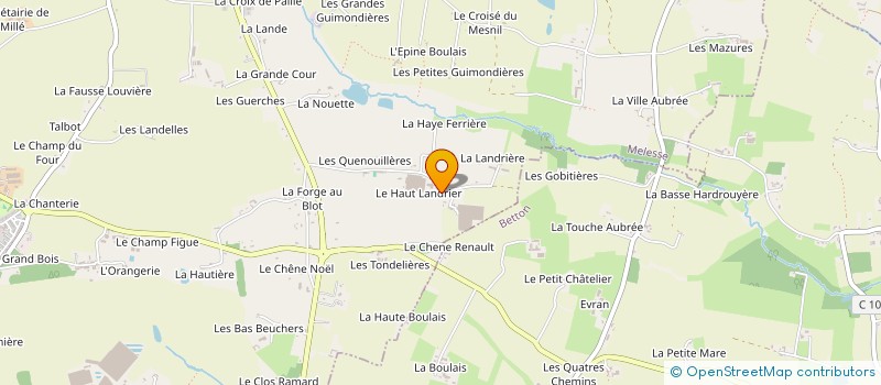 localisation de l'entreprise SCI DU HAUT LANDRIER  MELESSE