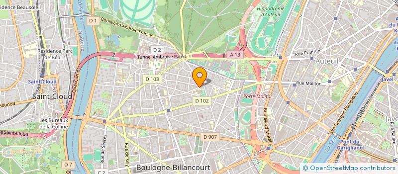 localisation de l'entreprise SCI DU HAUT LAYON à BOULOGNE-BILLANCOURT