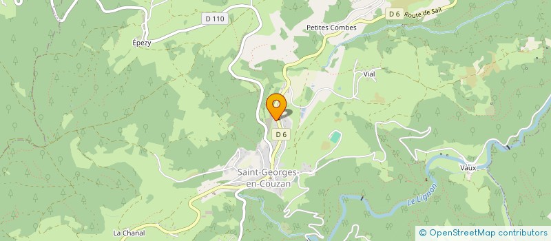 localisation de l'entreprise SCI DU HAUT LIGNON  SAINT-GEORGES-EN-COUZAN