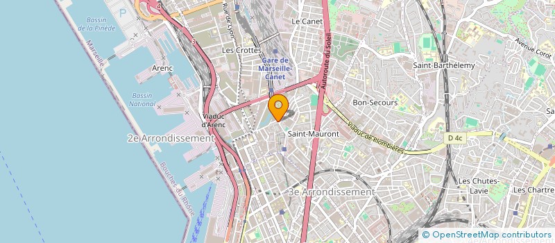 localisation de l'entreprise SCI DU HAUT MADERE à MARSEILLE