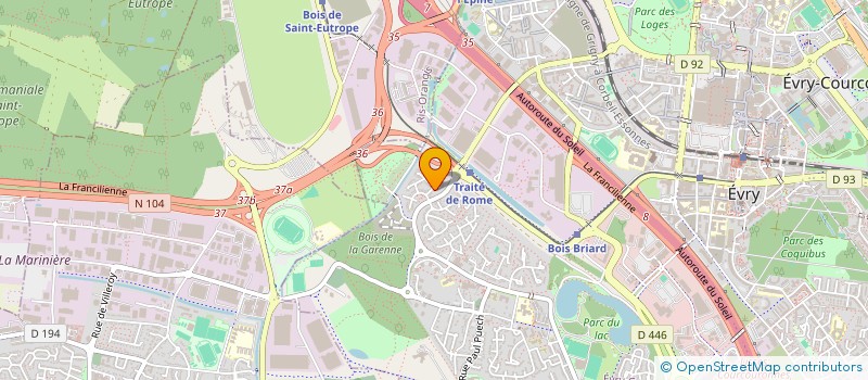 localisation de l'entreprise SCI DU HAUT MARCHAIS à EVRY-COURCOURONNES