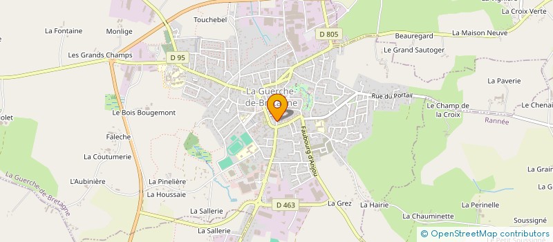 localisation de l'entreprise SCI DU HAUT MONCEL  LA GUERCHE-DE-BRETAGNE