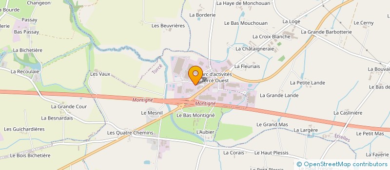 localisation de l'entreprise SCI DU HAUT MONTIGNE  TORCE