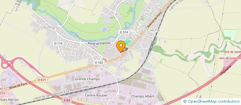 localisation de l'entreprise SCI DU HAUT PAIRE  LA CRECHE