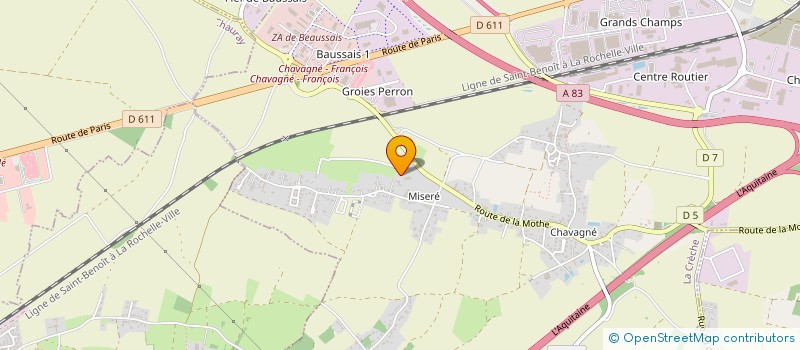 localisation de l'entreprise SCI DU HAUT-POITOU  LA CRECHE