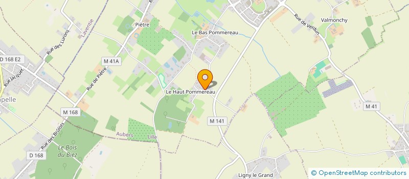 localisation de l'entreprise SCI DU HAUT POMMEREAU à AUBERS