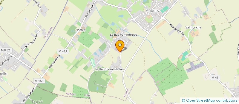 localisation de l'entreprise SCI DU HAUT POMMEREAU à AUBERS