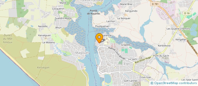 localisation de l'entreprise SCI DU HAUT PRE  ETEL