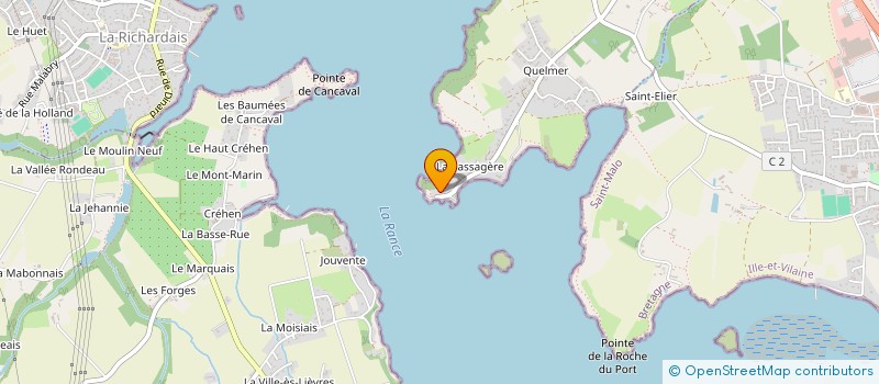 localisation de l'entreprise SCI DU HAUT QUELMER  SAINT-MALO