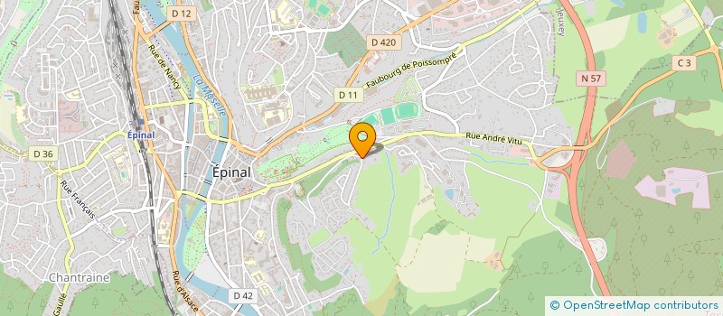 localisation de l'entreprise SCI DU HAUT VEZE à EPINAL