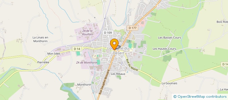 localisation de l'entreprise SCI DU HAUT VILLIERS  LOUVIGNE-DU-DESERT