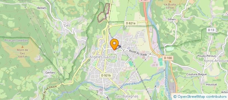 localisation de l'entreprise SCI DU HAUTACAM  ARGELES-GAZOST