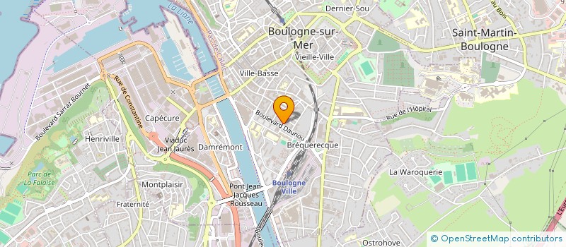 localisation de l'entreprise SCI DU HAVRE à BOULOGNE-SUR-MER