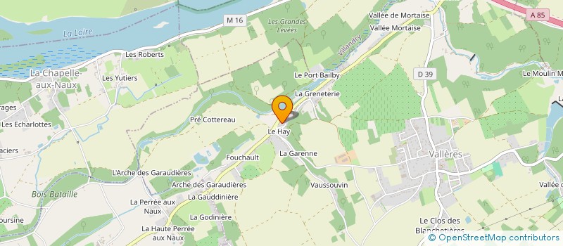 localisation de l'entreprise SCI DU HAY  VALLERES